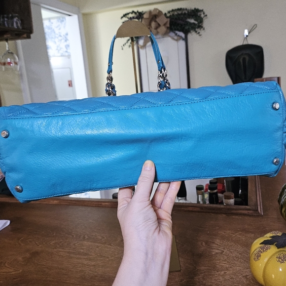 Kate Spade Quilted Turquoise Shoulder Bag - Picture 4 of 10